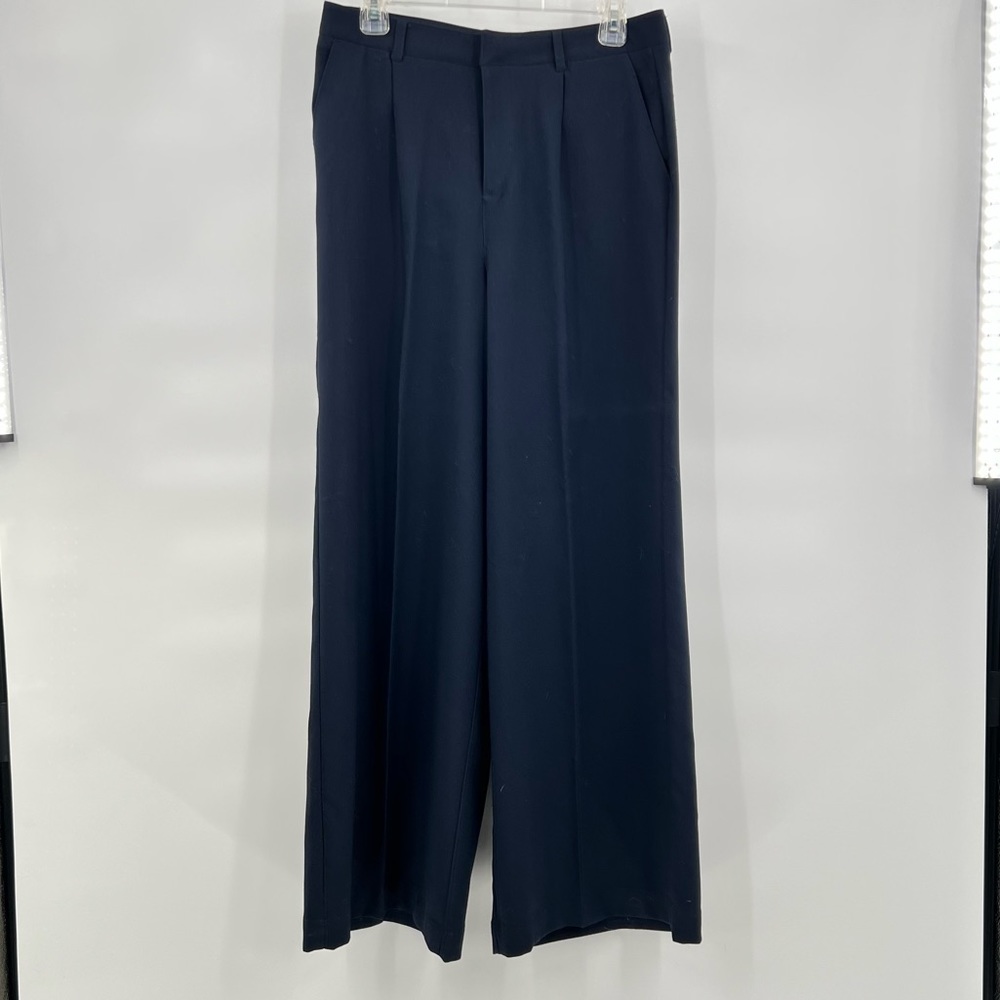 Mothcloth wide leg blue pants trousers size M